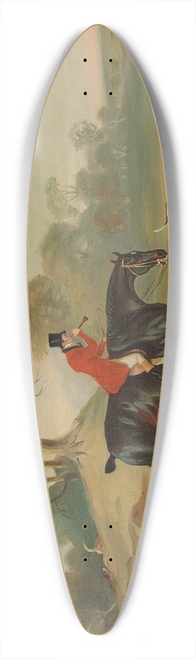 John Ferneley - Anthony Adrian, 7th Earl of Kintore on Tom of Lincoln, hunting in an extensive landscape 39.3 inch art pintail longboard deck