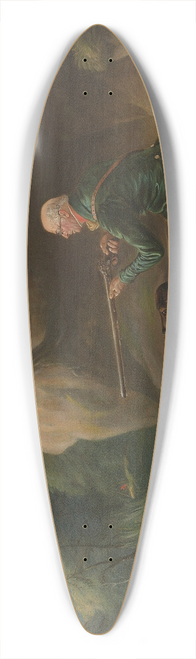 John Ferneley - John Henry Bucklitch, Lord Kintores keeper, stalking roebuck at Keith Hall 39.3 inch art pintail longboard deck
