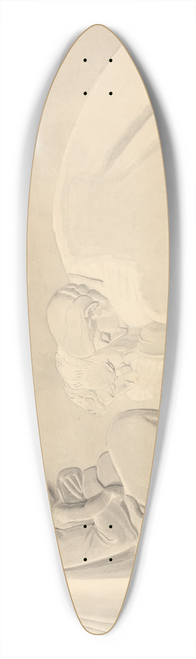 John Flaxman - The Adoration of the Magi, a Design for Bas Relief 39.3 inch art pintail longboard deck