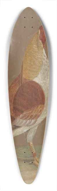 John Frederick Herring Snr. - Fighting Cocks, a Pale-Breasted Fighting Cock, Facing Rght 39.3 inch art pintail longboard deck