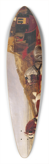 John Frederick Herring Snr. - The Edinburgh and London Royal Mail. 39.3 inch art pintail longboard deck