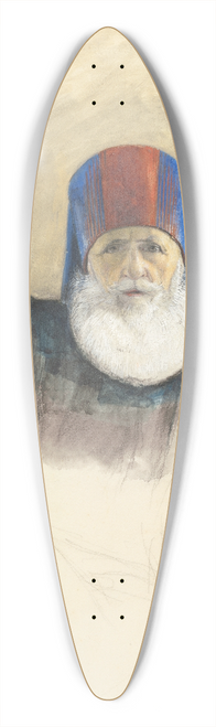 John Frederick Lewis - Study for Mehmet Ali Pasha 39.3 inch art pintail longboard deck