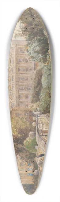 John Fulleylove - Clare College and Bridge over the Cam with Kings College in the background 39.3 inch art pintail longboard deck