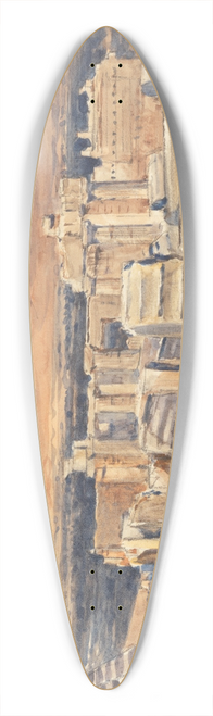 John Fulleylove - The Propylaea from the Northern Edge of the Stylobate of the Parthenon, Athens 39.3 inch art pintail longboard deck