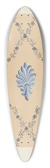 John Garay - Wall Paper 39.3 inch art pintail longboard deck