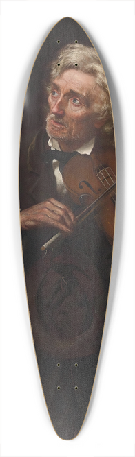 John George Brown - A Merry Air and a Sad Heart 39.3 inch art pintail longboard deck