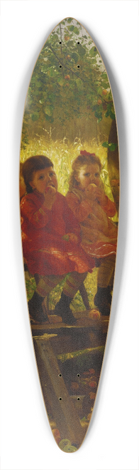 John George Brown - The Cider Mill 39.3 inch art pintail longboard deck