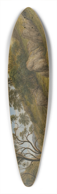 John Glover - The bath of Diana, Van Diemens Land 39.3 inch art pintail longboard deck