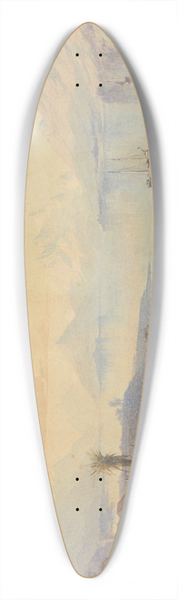 John Gully - Lake Wakatipu 39.3 inch art pintail longboard deck
