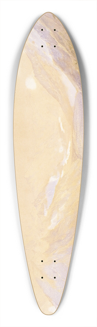 John Gully - Mount Cook and the Tasman Glacier 39.3 inch art pintail longboard deck