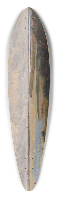 John Henry Hill - Study for View of New York City from New Jersey 39.3 inch art pintail longboard deck