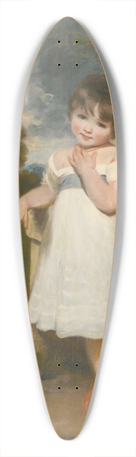 John Hoppner - Portrait Of Emma Laura Whitbread, Later Lady Eversley(1798-1857), When A Child 39.3 inch art pintail longboard deck
