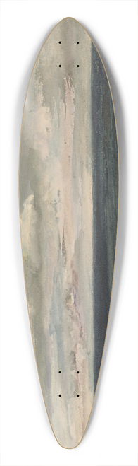 John La Farge - Lesson Study on Jersey Coast 39.3 inch art pintail longboard deck