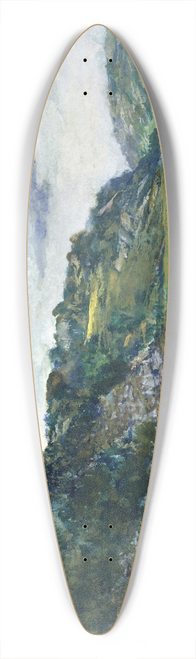 John La Farge - Paradise RocksStudy at Paradise, Newport, Rhode Island 39.3 inch art pintail longboard deck
