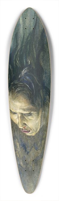 John La Farge - The Strange Thing Little Kiosai Saw in the River 39.3 inch art pintail longboard deck