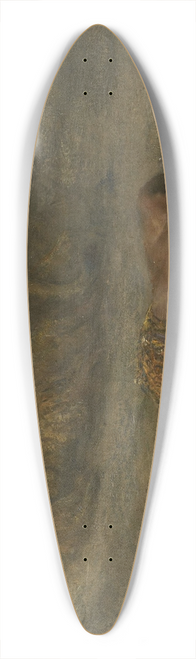 John Macallan Swan - Een leeuwin met haar welpen bij een dode zwarte man, genaamd Nemesis 39.3 inch art pintail longboard deck