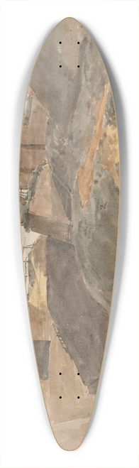John Samuel Hayward - Liverpool: The Windmill on the Edge of the Quarry 39.3 inch art pintail longboard deck