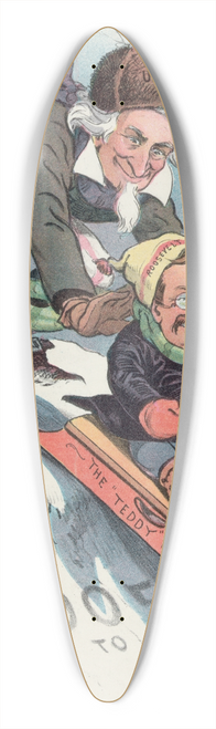 John Samuel Pughe - All his own 39.3 inch art pintail longboard deck