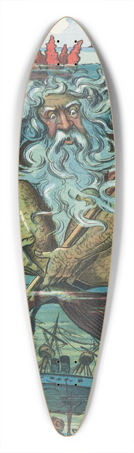 John Samuel Pughe - Another party heard from 39.3 inch art pintail longboard deck