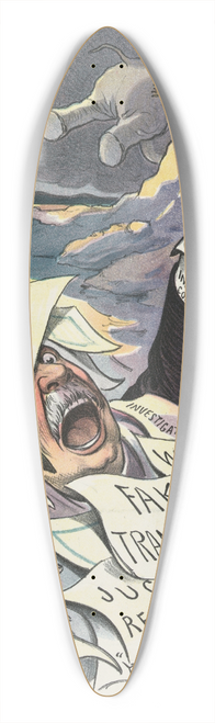 John Samuel Pughe - Wheres my square deal 39.3 inch art pintail longboard deck