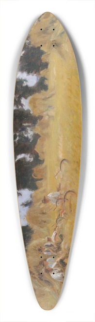 John Singer Sargent - Reapers Resting in a Wheat Field 39.3 inch art pintail longboard deck