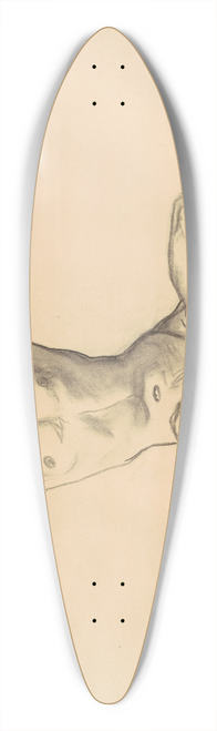 John Singer Sargent - Study for Figure above Music II 39.3 inch art pintail longboard deck