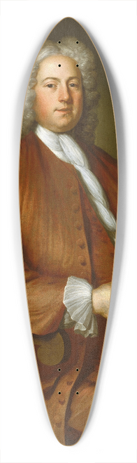 John Smibert - Francis Brinley 39.3 inch art pintail longboard deck
