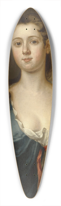 John Smibert - Portrait of Mary Pemberton 39.3 inch art pintail longboard deck