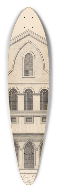 John Thomas Smith - Geometrical View of St. Stephens Chapel, as it appeared before the alterations in 1806 and after Mr. Sandbys view, which was taken about 1755 39.3 inch art pintail longboard deck