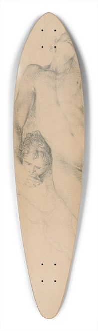 John Trumbull - Study for The Death of General Montgomery in the Attack on Quebec, December 31,1775 39.3 inch art pintail longboard deck