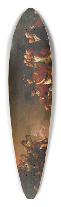 John Trumbull - The Sortie Made by the Garrison of Gibraltar 39.3 inch art pintail longboard deck