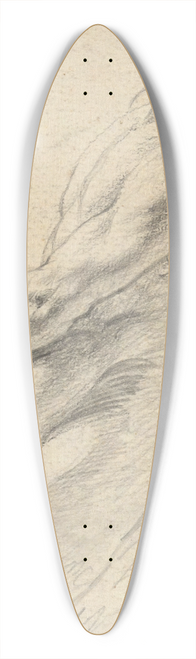 John Trumbull - Untitled, from folio; Sketches in France and Germany 39.3 inch art pintail longboard deck