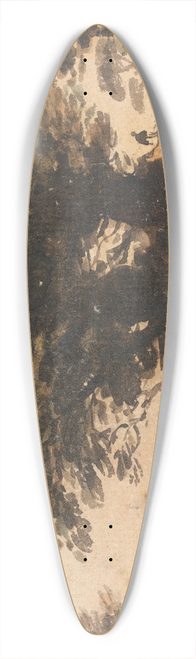 John Varley - Landscape with a Clump of Trees near a Road and a Stream 39.3 inch art pintail longboard deck