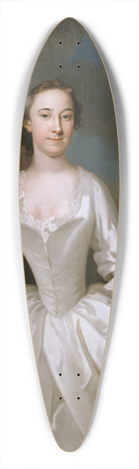 John Wollaston - Portrait of Lucy Parry, Wife of Admiral Parry 39.3 inch art pintail longboard deck