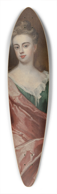 John Zachary Kneller - Portrait of Lucy Sherard, daughter of the Earl of Harborough and wife of Duke of Rutland 39.3 inch art pintail longboard deck