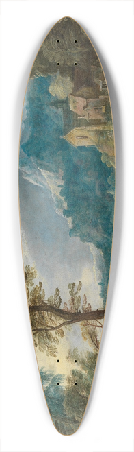 Joos de Momper - Gebirgslandschaft mit Pilgern und fahrendem Volk 39.3 inch art pintail longboard deck