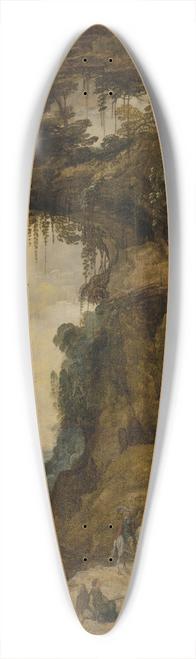 Joos de Momper - Landscape with Grotto and aRider 39.3 inch art pintail longboard deck