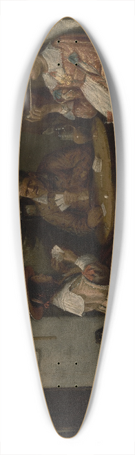 Joos van Craesbeeck - Card Players 39.3 inch art pintail longboard deck