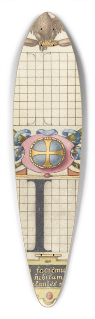 Joris Hoefnagel - Guide for Constructing the Letter I 39.3 inch art pintail longboard deck