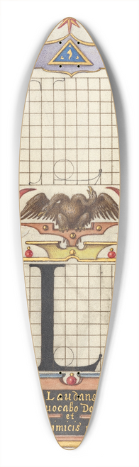 Joris Hoefnagel - Guide for Constructing the Letter L 39.3 inch art pintail longboard deck