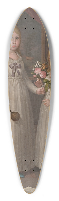 Jos Campeche y Jordn - The Daughters of Governor Ramn de Castro 39.3 inch art pintail longboard deck