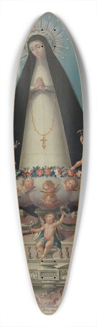 Jos Campeche y Jordn - Virgin of Solitude, from the Mnimos de la Victoria Convent 39.3 inch art pintail longboard deck