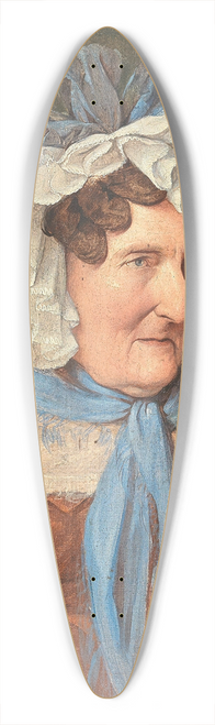 Josef Danhauser - Dame with Lace Bonnet (Portrait of Frau Drexler) 39.3 inch art pintail longboard deck