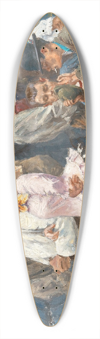 Josef Engelhart - A Parade before the Church of St. Charles 39.3 inch art pintail longboard deck