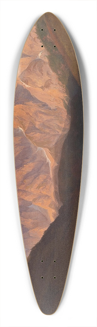 Josef Feid - A view of Triglav in Slovenia 39.3 inch art pintail longboard deck