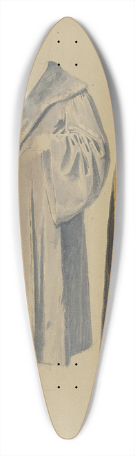 Josef Ferdinand Becker - Studienblatt; Mnnliche Kostmfigur sowie Handstudien 39.3 inch art pintail longboard deck