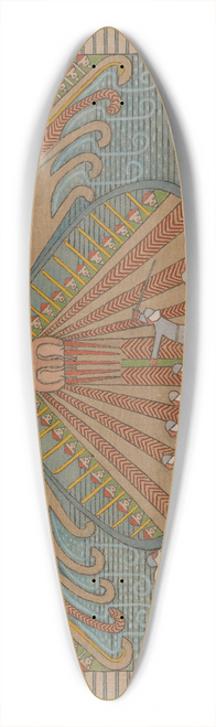 Joseph Alanen - The Defence of the Sampo 39.3 inch art pintail longboard deck