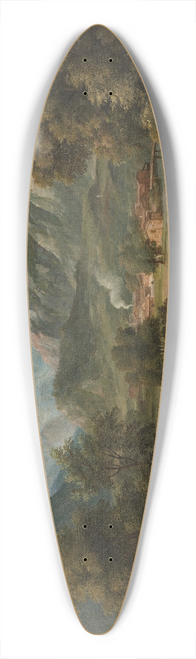 Joseph Anton Koch - Lauterbrunnertal Near Unterseen With A View Of The Jungfrau 39.3 inch art pintail longboard deck