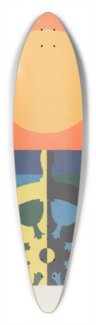 Joseph Binder - In great water;  Psalms 107:23 39.3 inch art pintail longboard deck