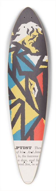 Joseph Binder - St. John The Baptist 39.3 inch art pintail longboard deck